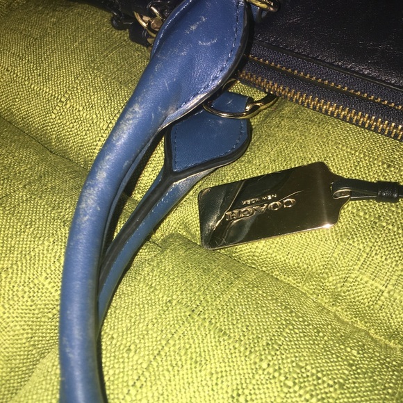 SOLD Authentic Coach Convertible Leather Satchel Crossbody Carryall - Picture 12 of 15